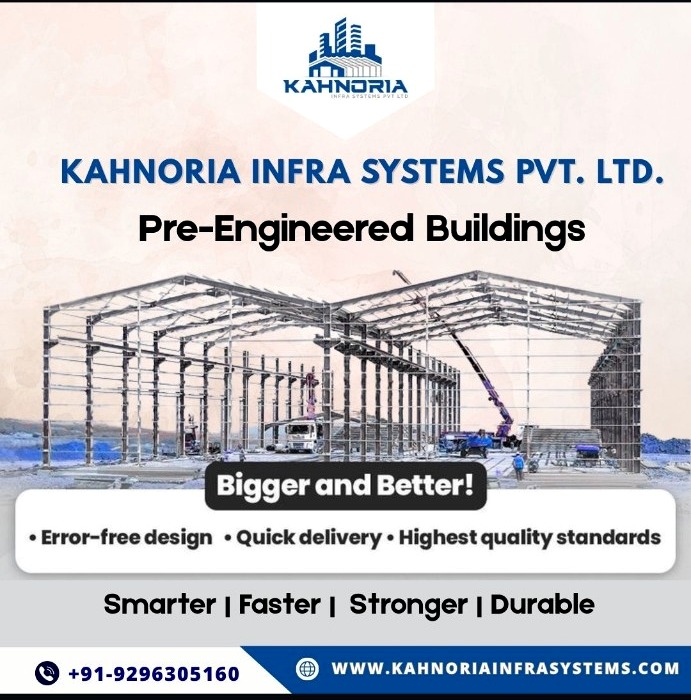Pre-engineered building steel frame